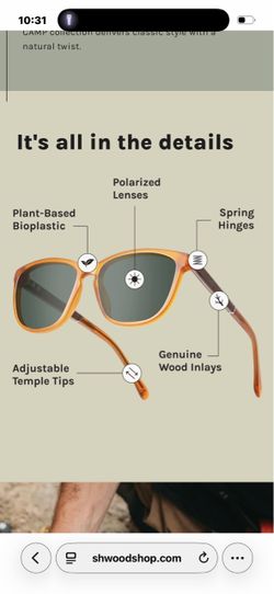 Shwood Polarized Sunglasses with Wood Inlays