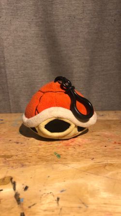 Mario Kart Red Shell Plush Keychain