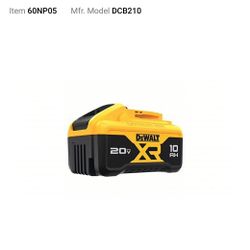 DEWALT®, XR, Li-ion, 10 Ah, 20V MAX XR