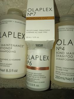 OLAPEX SHAMPOO AND CONDITIONER WITH BOND SMOOTHER AND BONDING OIL