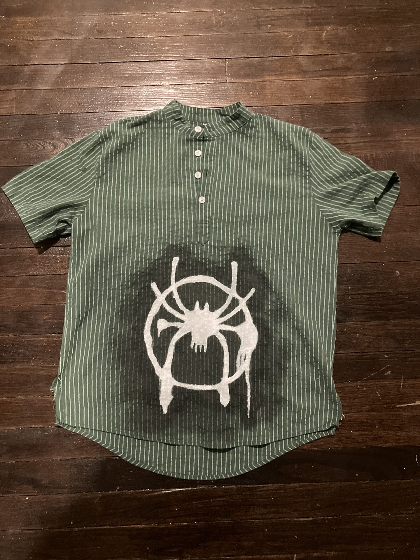 Green Striped Polo