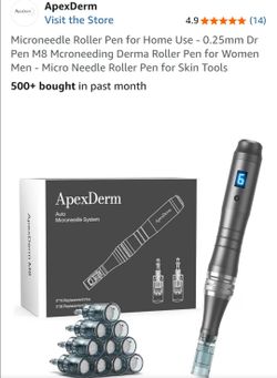 ApexDerm Portable 0.25mm Microneedle Roller Pen - Effortless Skincare Anytime, Anywhere