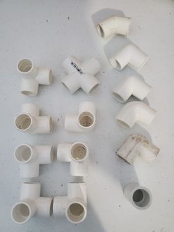 1 Inch PVC Fittings, 3 Way Elbows, Cross And 2- Way Elbows