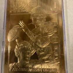 Dan Marino and Joe Namath Gold Cards 