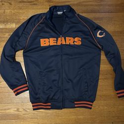 Men’s Medium Chicago Bears Track Jacket Full Zip