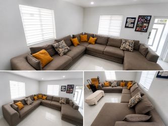 Perazzi Furniture Collection Oversized U-Shaped Sectional Sofa