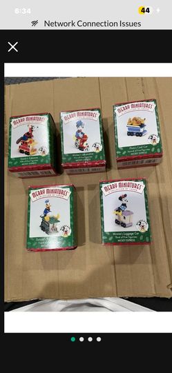 Hallmark Disney Christmas Ornaments set of 5