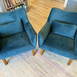 Blue Velvet Chairs
