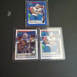 3 Card Lot Rated Rookie Gabriel Davis 