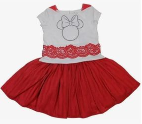 Disney Junior Girls Minnie Mouse Dress - Size 3T