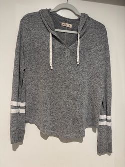 Hollister Gray Hoodie Pullover Size Medium
