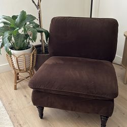Brown Oversize Accent Chair 