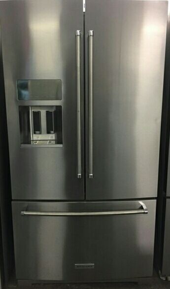 Kitchen aid stainless steel French door refrigerator with guaranteed warranty