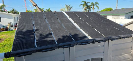 Pool solar panels