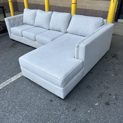 Light Grey Sectional Couch - Delivery!