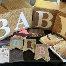 Boots Or Bows Gender reveal Decorations