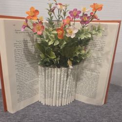 Book Flower Vase