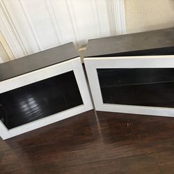 IKEA BESTÅ Wall Cabinets w/ Glass Doors (Set of 2)