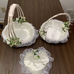 Wedding Basket and Ring Pillow 