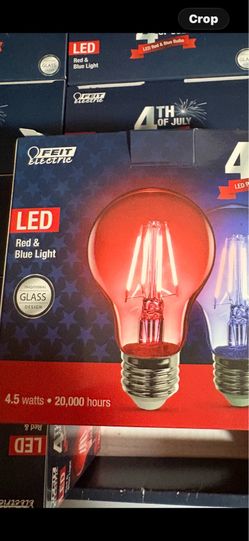 Red and BLUE 4th of JULY patriotic bulbs