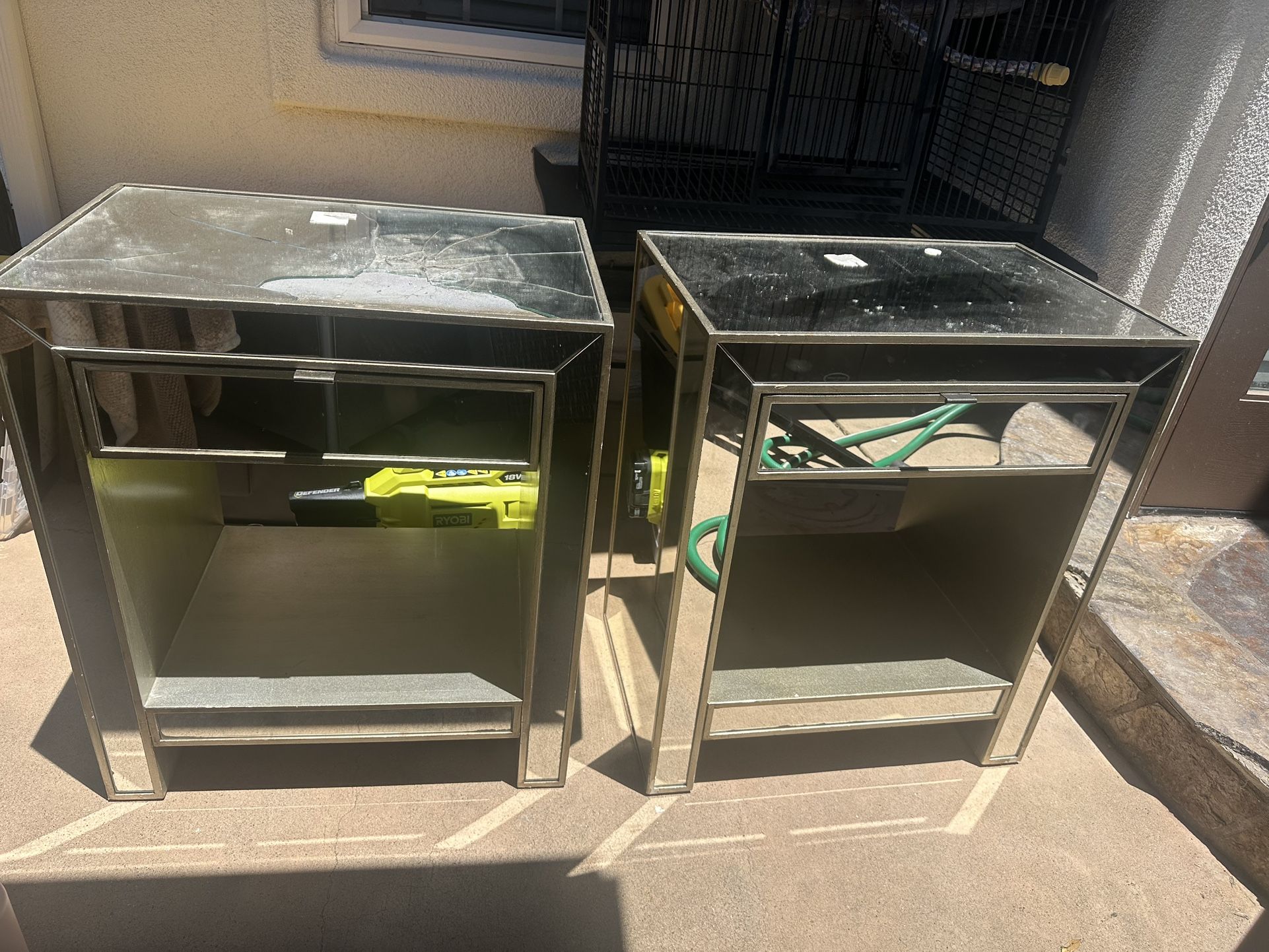 Pier One Imports Mirrored Nightstands 2