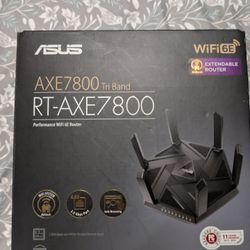 ASUS RT-AXE7800 Tri-Band WiFi 6E Router - Black