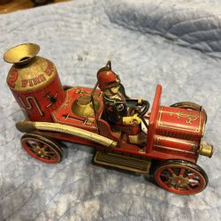 Vintage Fire Engine Toy