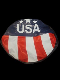 Jeep spare tire cover ×USA× flag