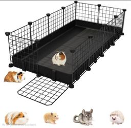 Small Animal Playpen with Waterproof Mat,Guinea Pig Cages,49.2x24.6x12.2in