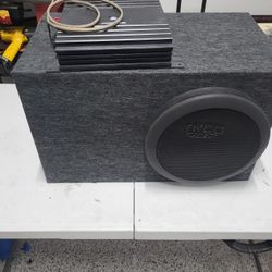 10" Treo Subwoofer With Alpine Amplifier 