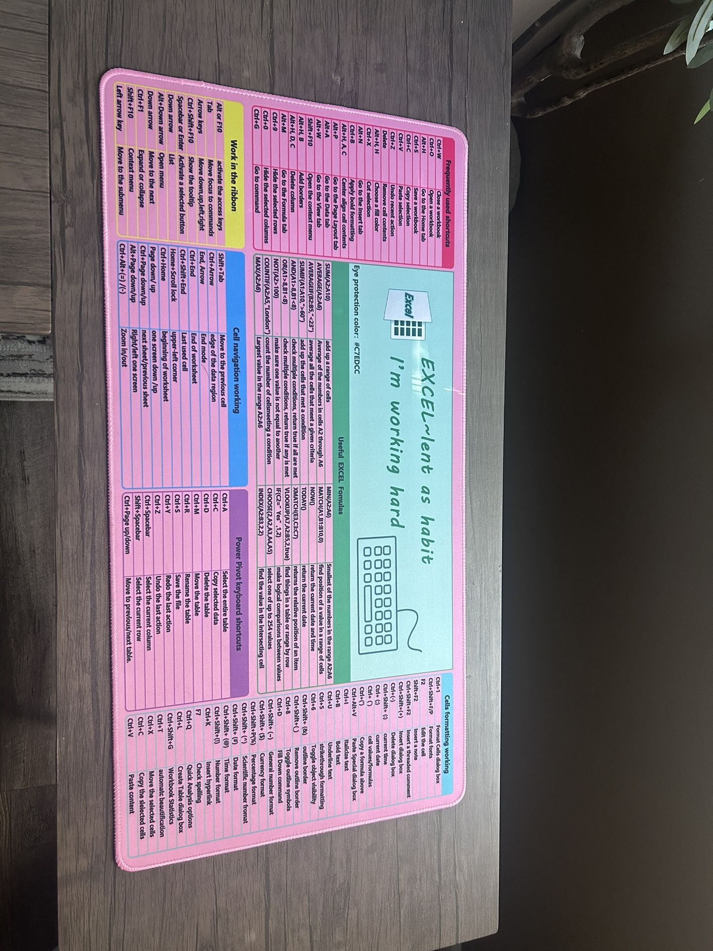 Excel Desk Chat sheet Pad
