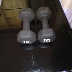 2 - 10 Lb Hand Weights 