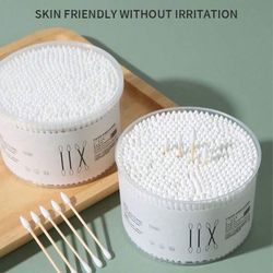 500pcs Double-Head Disposable Swab, Ear Pick, Baby Use, Makeup Remover Clean Swab, Wound Clean, Ear Pick, Ear Wax Swab Accessories