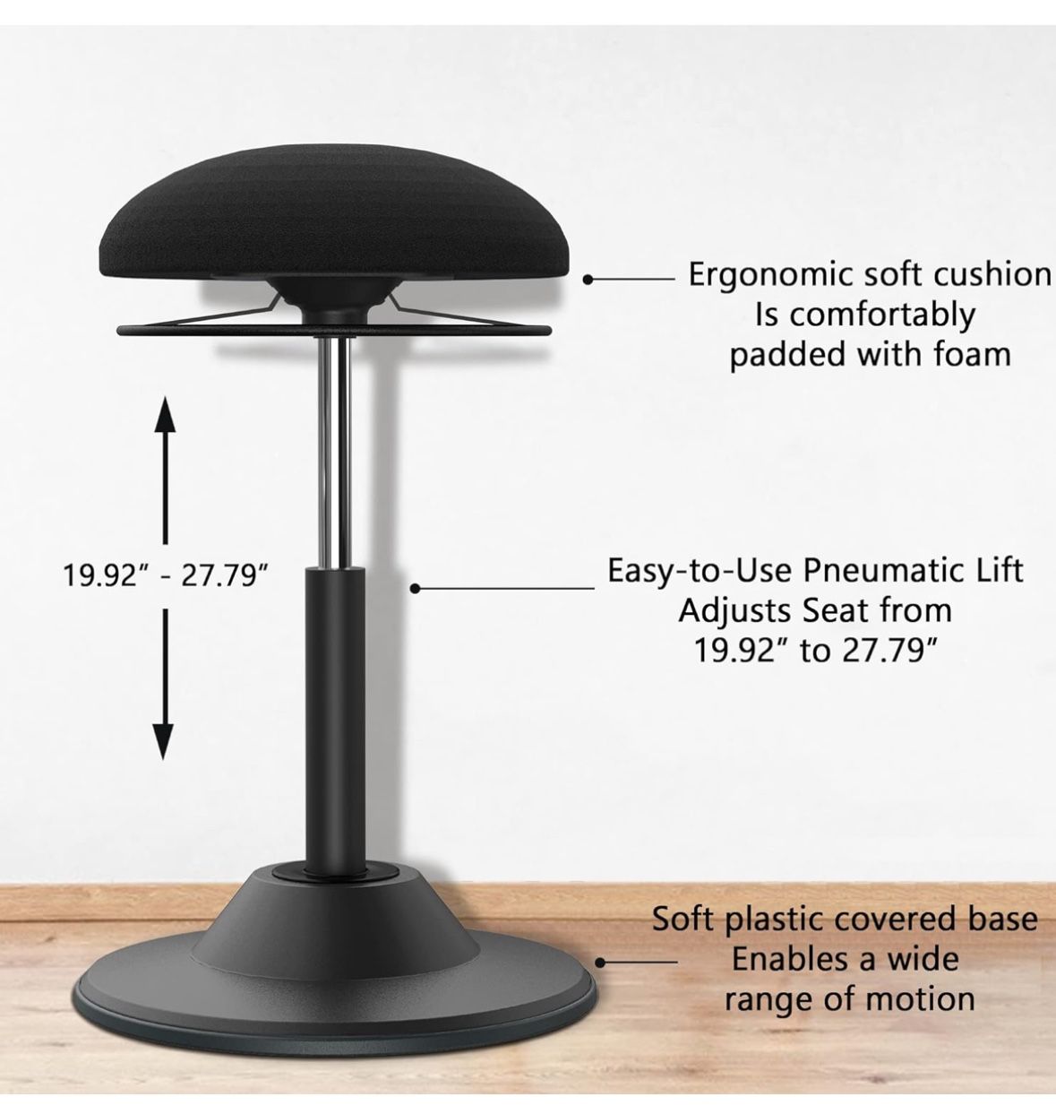 Modern Standing Desk Chair Height Adjustable 360 Degree Swivel