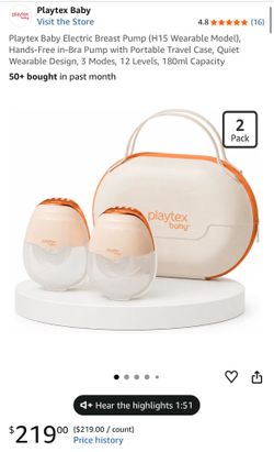 (New in Box) Playtex Baby - Double Breast Pump