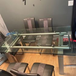 DINING TABLE WITH CHAIRS 