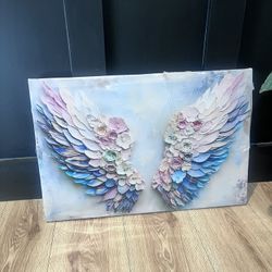 Beautiful Wall Decor Wings Abstract Canvas 