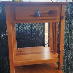 Rate Find Pine Mission Side End Table Nightstand  Sale $99