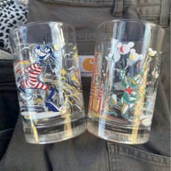 Disney Glass Cups Set