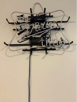 Miller lite neon light
