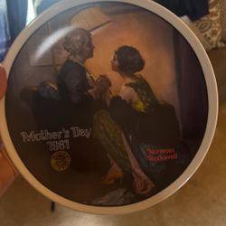 1981 Norman Rockwell Plate “After The Party”