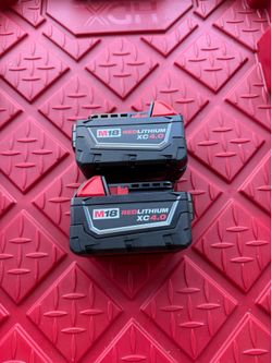Milwaukee M18 18-Volt 4.0 Ah Lithium-Ion XC Extended Capacity Battery Pack (2-Pack)