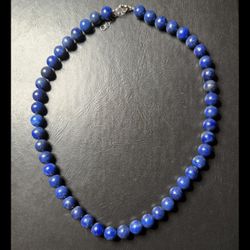Natural Lapis Lazuli Beaded Necklace