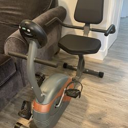Personal Exercise Bike with Adjustable Magnetic Resistance for Cardio Workout and Cycle Training