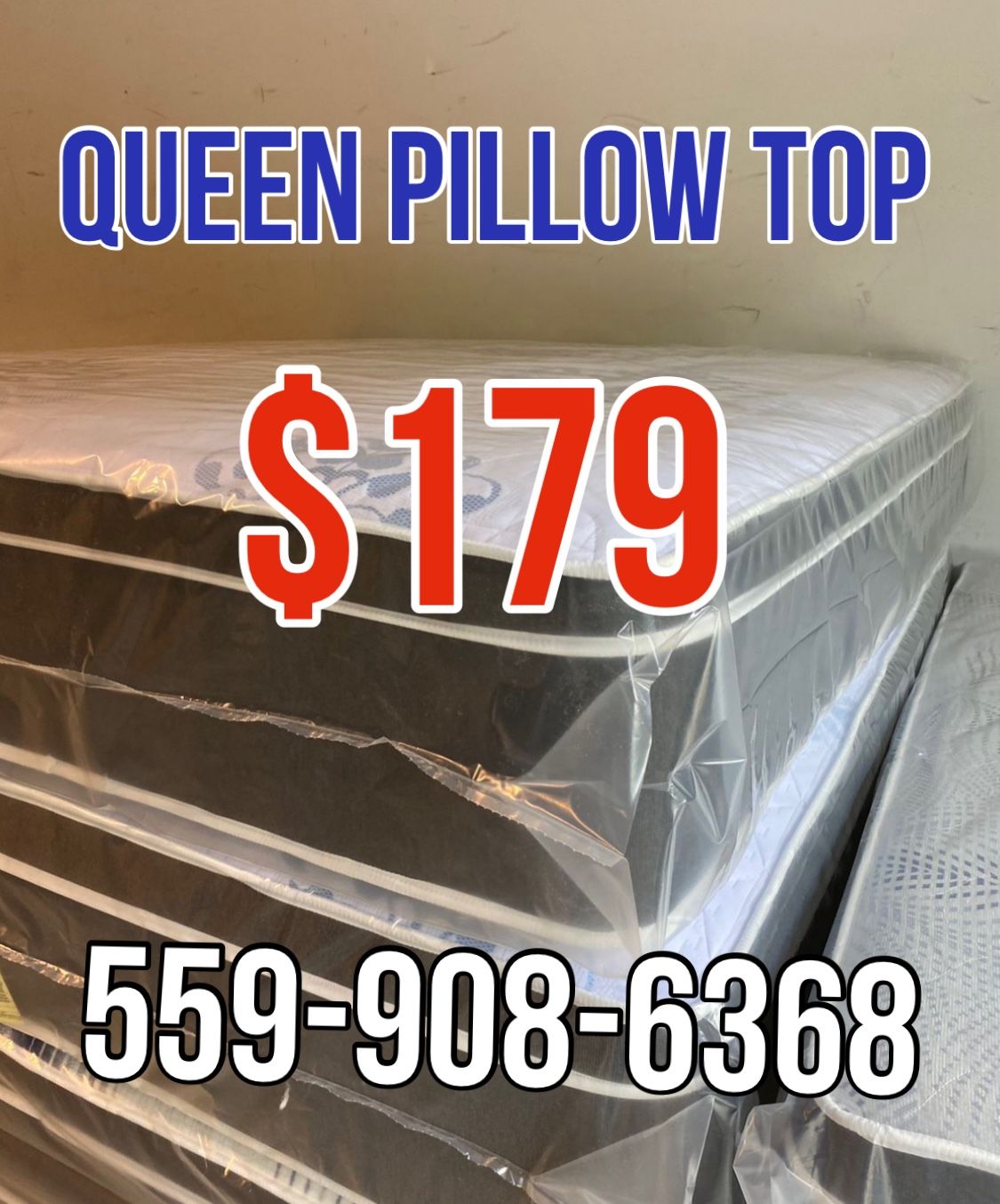 New Queen Or Full Pillow Top Mattress $179