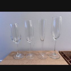 Champagne Glasses- 2dozen For $75 Assorted Sizes & Shapes