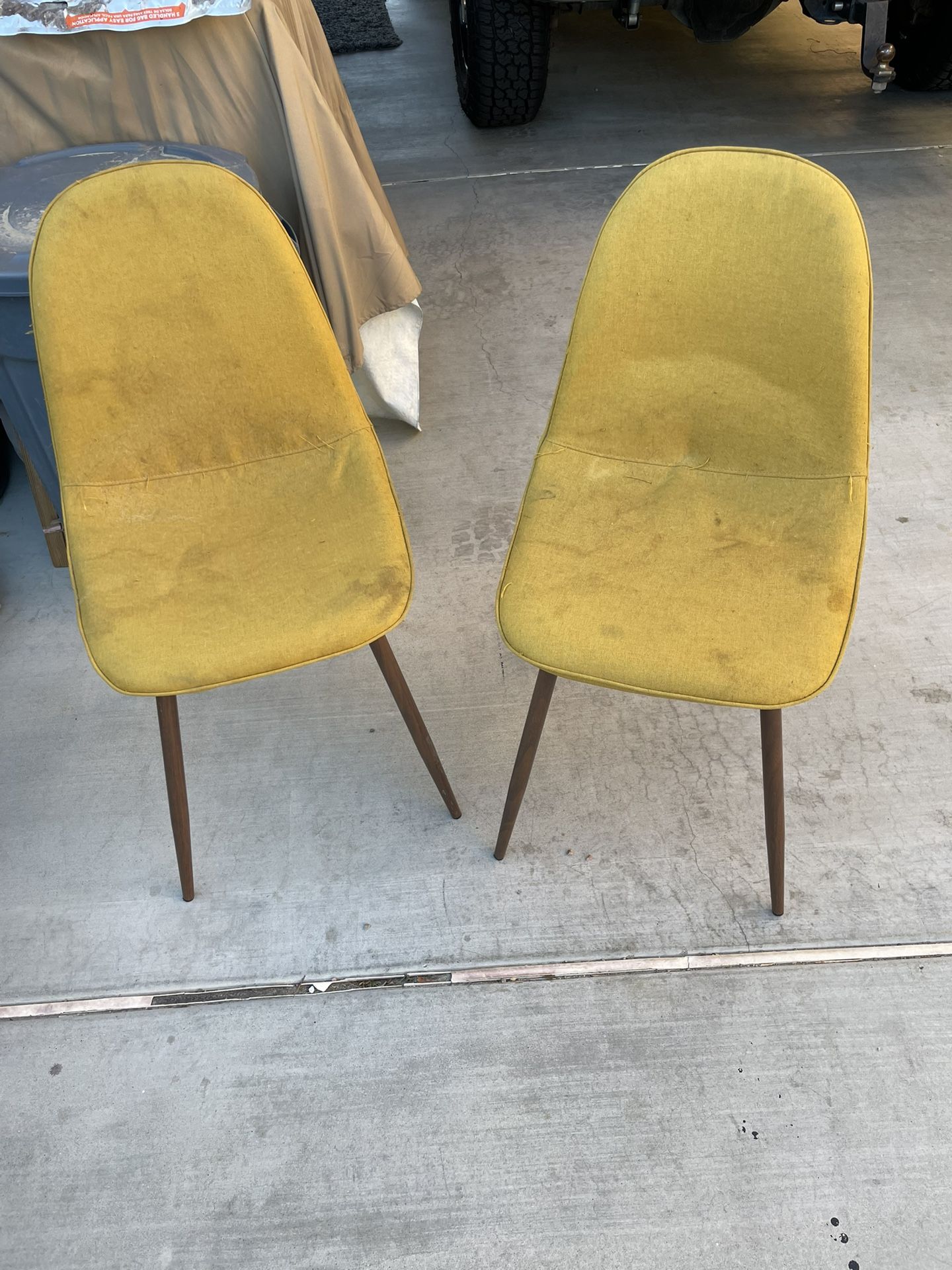 Vintage Yellow Chairs