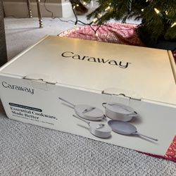 Caraway Non-stick Ceramic Cookware Set (12 Piece) Pots, Pans, Lids and Kitchen Storage - PFAS & PFOA Free - Oven Safe Pan Set & Compatible with All St