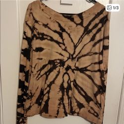 32 Swans Studiowear, Brown and Black Tie-dye Sweatshirt… Size XL