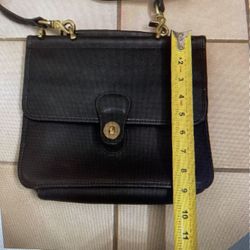 Sports Coach Willis Top Handle Leather Turn lock Cross Body Bag Leather